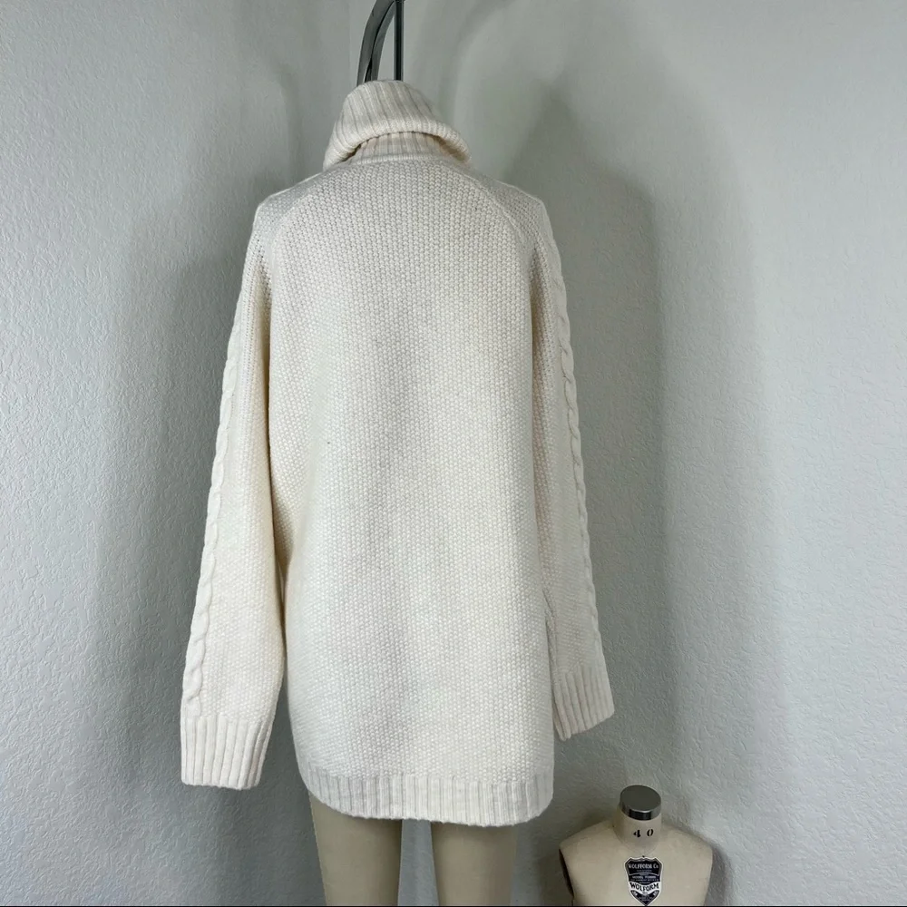 Kari Traa Lid Knit Turtleneck Cable Knit Chunky Sweater - Picture 5 of 8